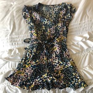 Colorful romper w tie belt